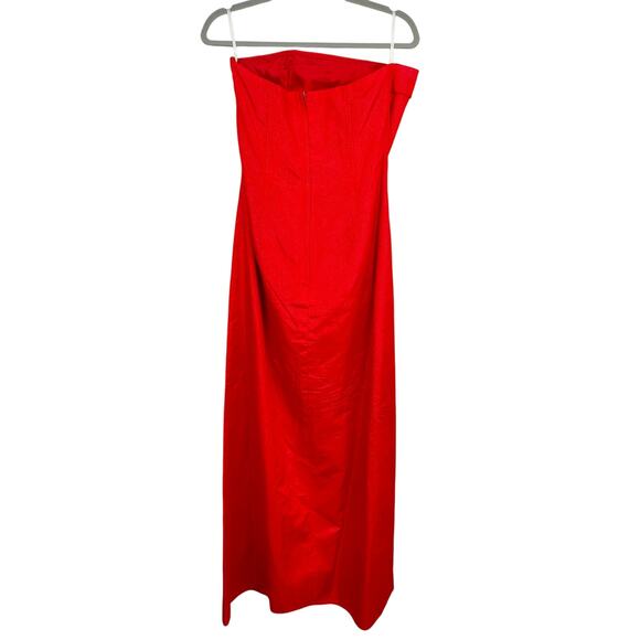 Vintage 90s Jessica McClintock for Gunne Sax Gown Womens 8/9 Red Glitter Glam - Picture 8 of 9